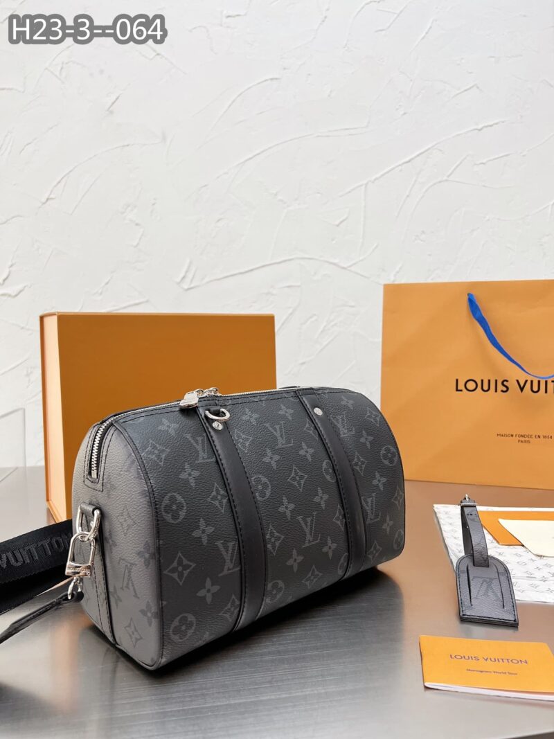 Alternative view of Louis Vuitton Keepall Bandoulière 28Cm Monogram Eclipse Black M46271
