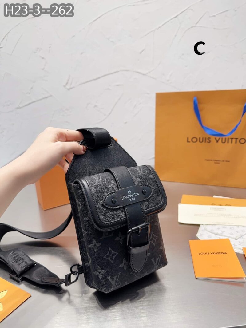 Alternative view of Louis Vuitton Saumur Sling Bag Black 21Cm M45912