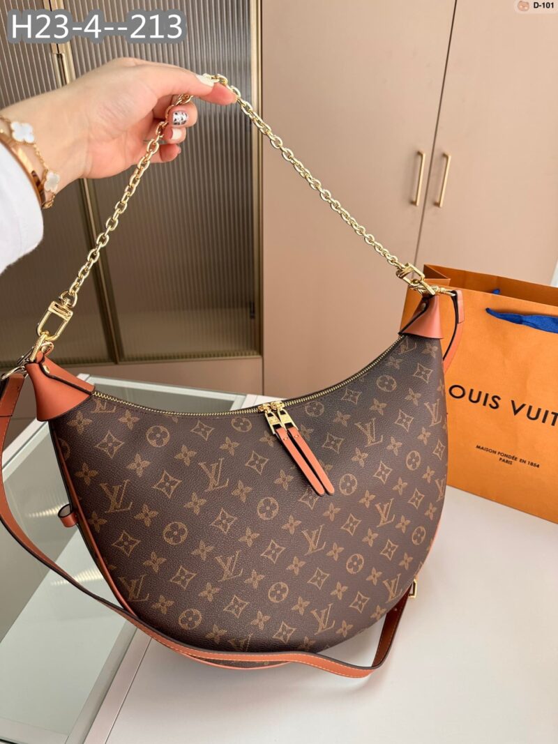 Alternative view of Louis Vuitton Loop Hobo Monogram Canvas Brown 35Cm M46311