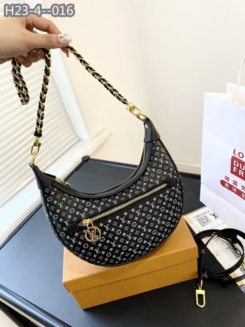 Alternative view of Louis Vuitton Loop Baguette Bag Black And White 23Cm M22591