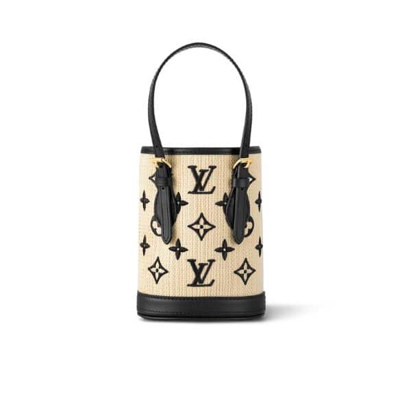 Louis Vuitton Nano Bucket Bag Black 17Cm M82418