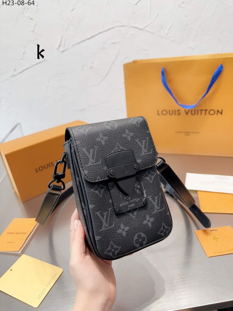 Alternative view of Louis Vuitton S-Lock Vertical Wearable Wallet Black 18Cm