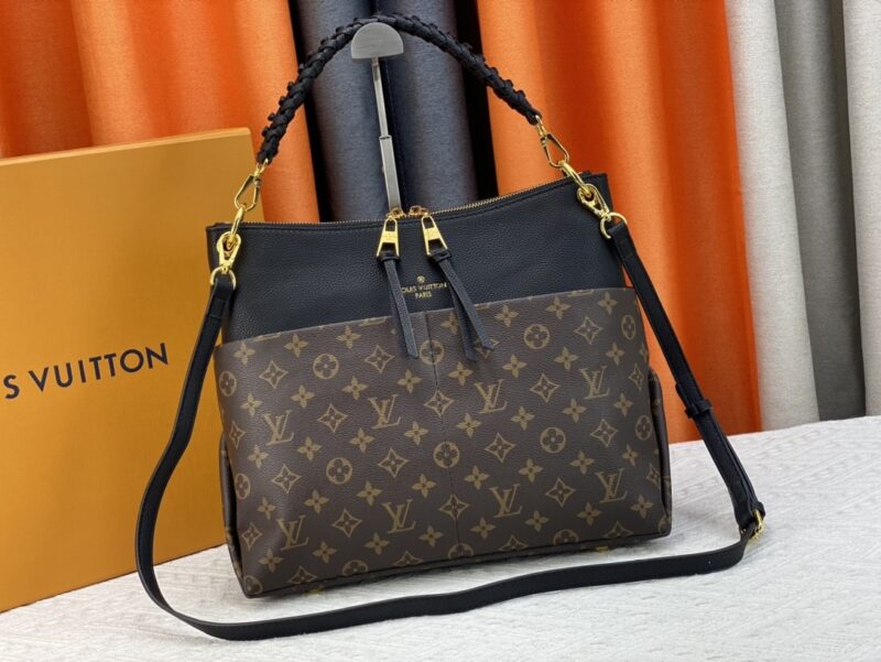 Alternative view of Louis Vuitton Pallas Chain Monogram Canvas Tote Bag Black 33Cm