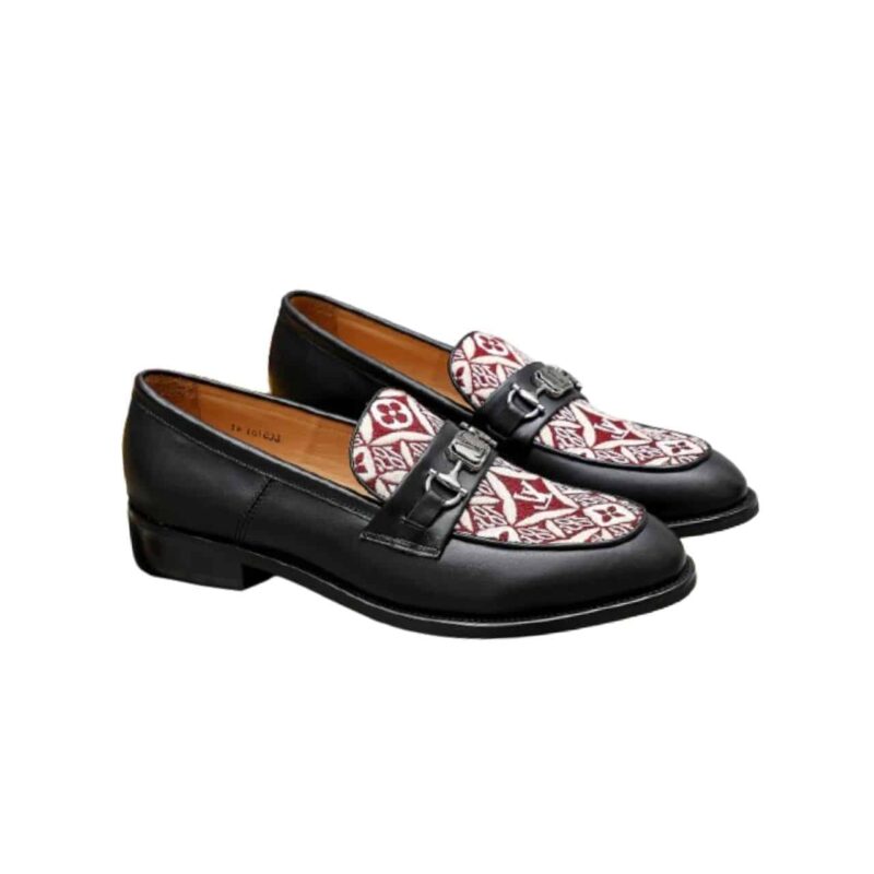 Louis Vuitton Souliers Club Loafers Monogram Since 1854 Red