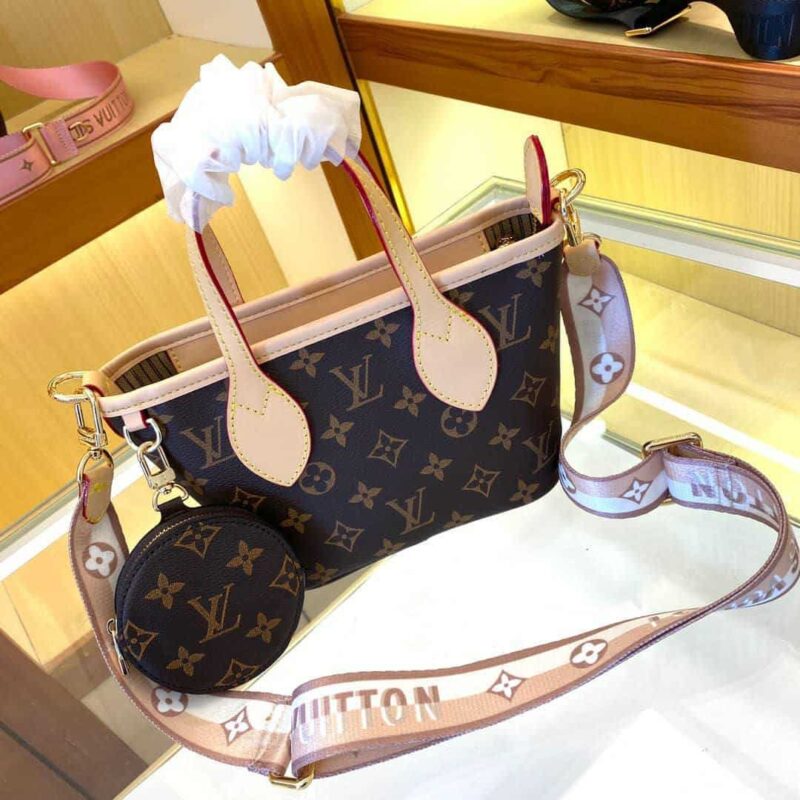 Alternative view of Louis Vuitton Neverfull BB Monogram Canvas Beige 25Cm M46705