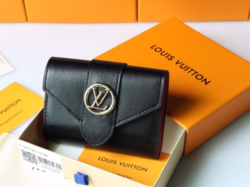 Alternative view of Louis Vuitton Lv Pont 9 Compact Wallet Black 12Cm M69175