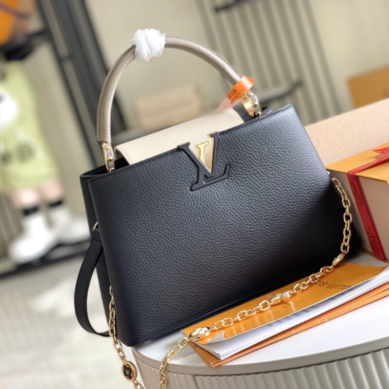 Alternative view of Louis Vuitton Capucines BB Bag Black And Grey 27Cm M20708