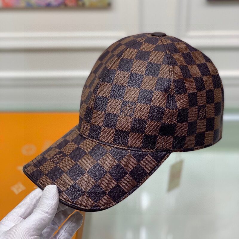 Alternative view of Louis Vuitton Damier Azur Coated Canvas Cap Brown