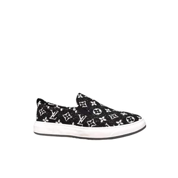 Louis Vuitton Monogram Slip On Black