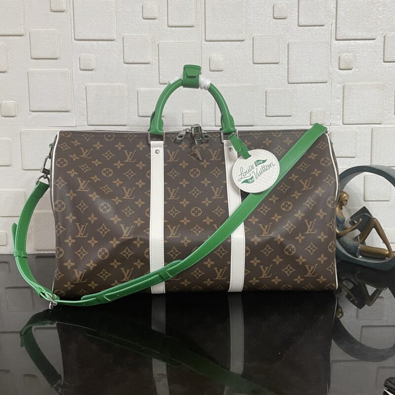 Alternative view of [Super Vip 1:1] Louis Vuitton Keepall Bandoulière 50 Monogram And Green 50Cm M13926