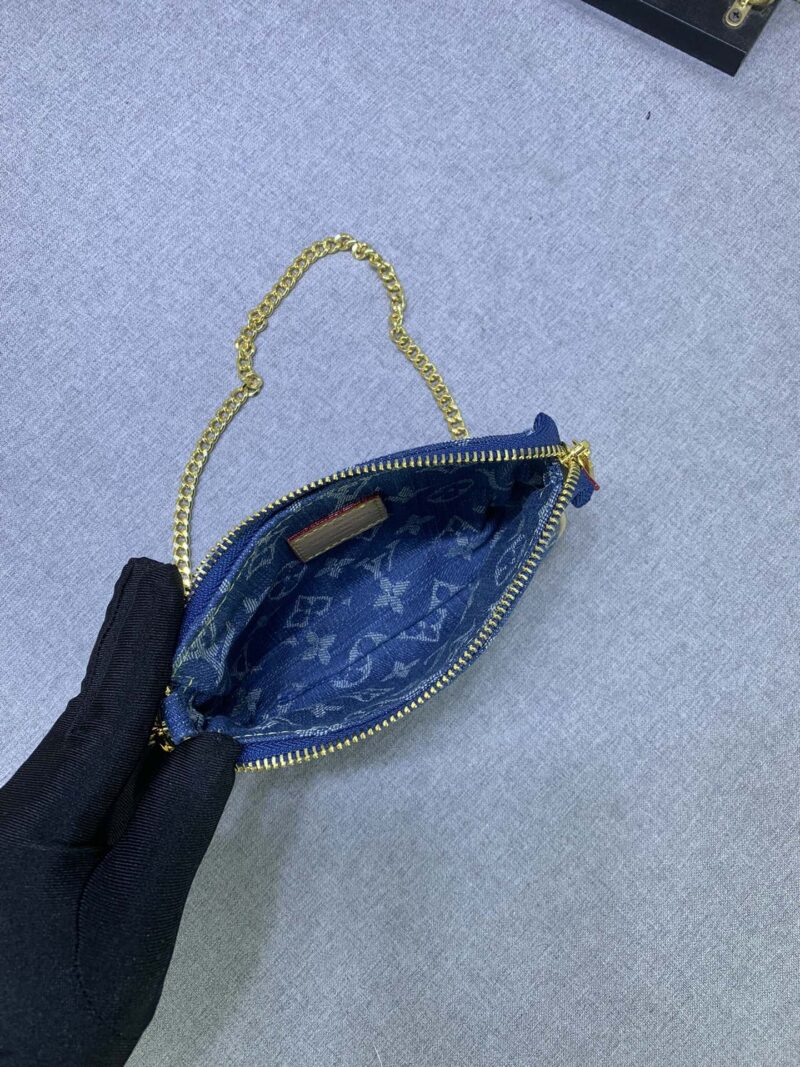 Alternative view of Louis Vuitton Mini Pochette Accessoires Monogram Denim Blue 10Cm M82960