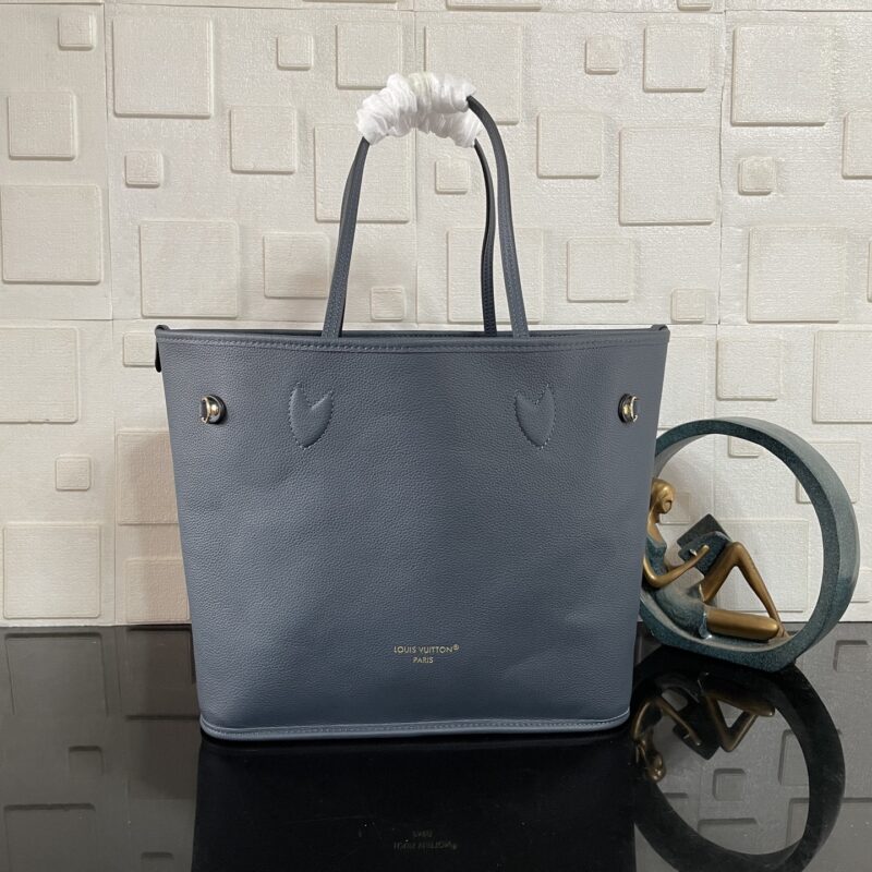 Alternative view of [Super Vip 1:1] Louis Vuitton Neverfull Inside Out MM Bag Navy Blue 31Cm M14994