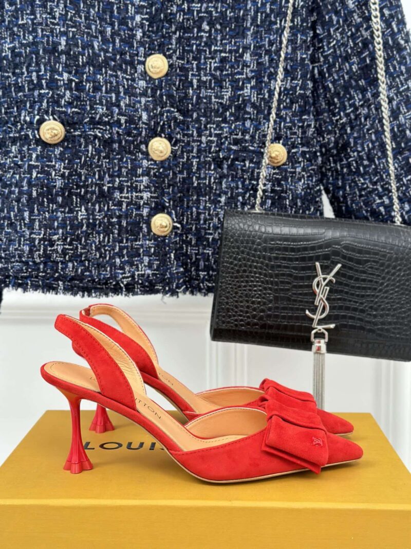 Alternative view of Louis Vuitton Blossom Slingback Pump Red 1Ac89N