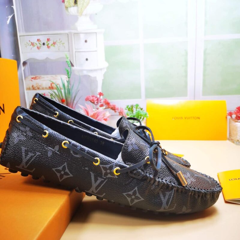 Alternative view of Louis Vuitton Gloria Loafers Monogram Black
