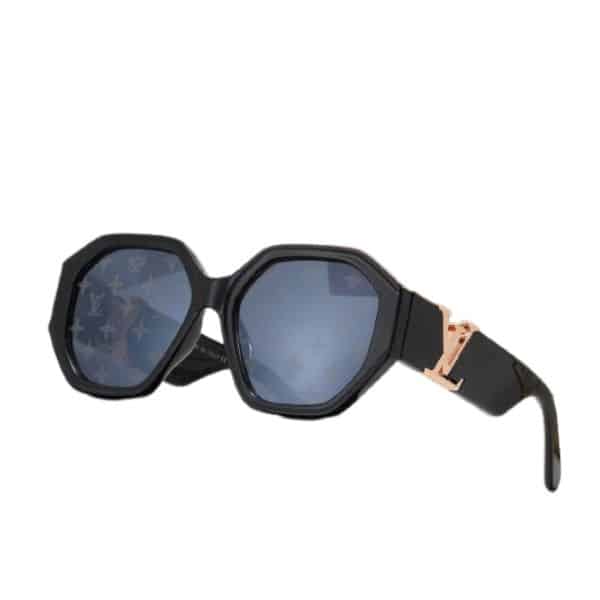 Louis Vuitton Lv Icon Round Glasses Monogram Black
