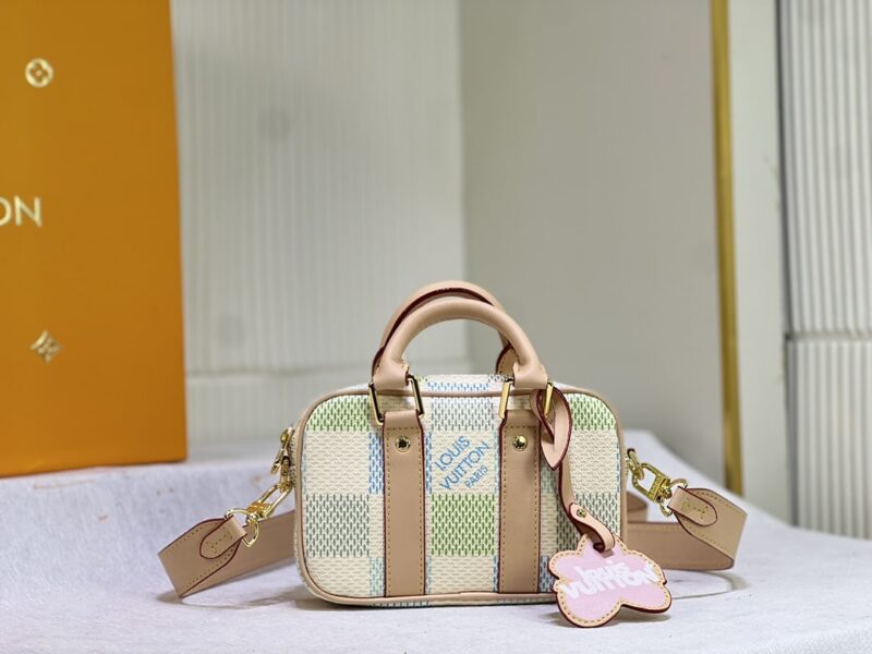 Alternative view of Louis Vuitton Nano Porte Documents Voyage Portable Briefcase Damier Giant Canvas Pistachio 20Cm