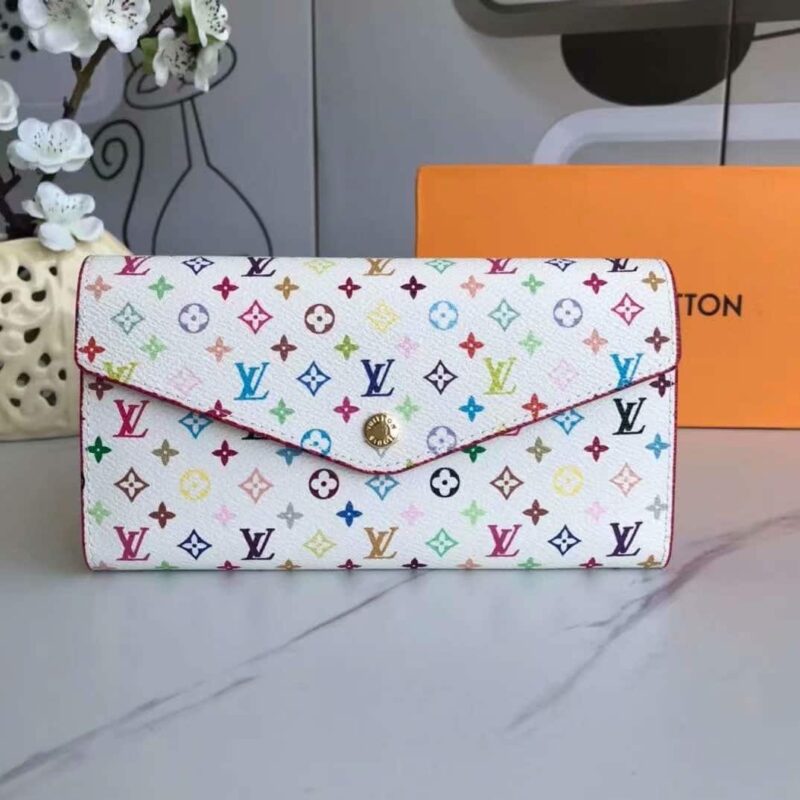 Alternative view of Louis Vuitton Sarah Wallet Monogram Multicolor White 19Cm