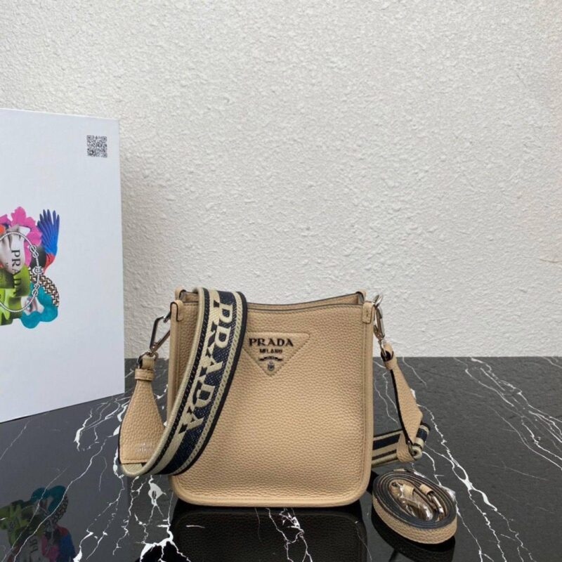 Alternative view of Prada Leather Mini Shoulder Bag Sand 1Bh1912Dkvf02Ypv3Oo