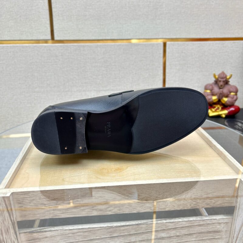 Alternative view of Prada Leather Brushed Plate Bit Logo Black 2Dc215 053 F0002 F G000