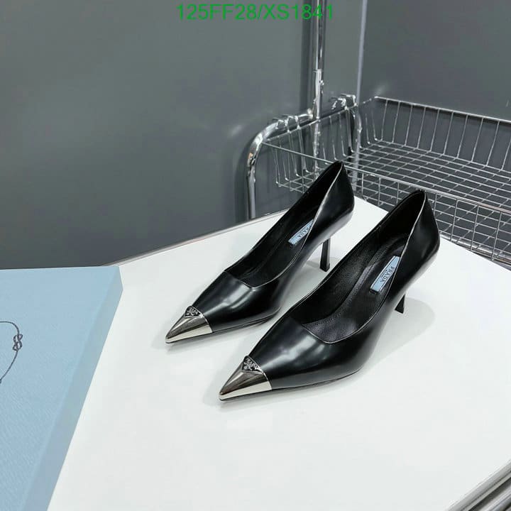 Alternative view of Prada Brushed Leather Pumps Black