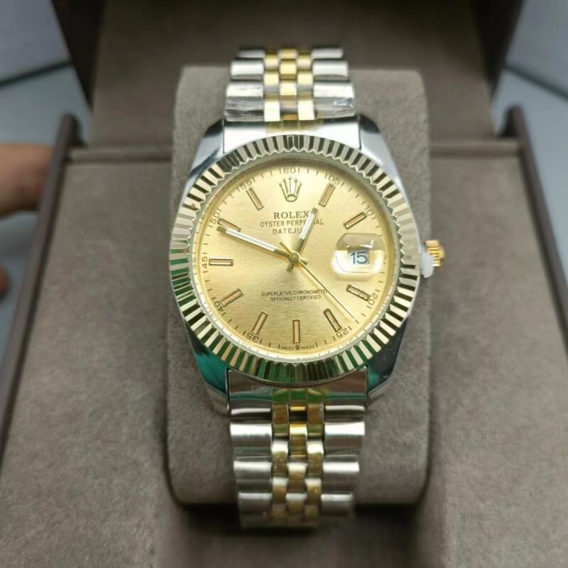 Alternative view of Rolex Datejust Jubilee Champagne Gold 36Mm 126233 0015