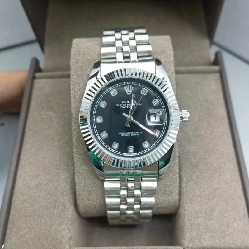 Alternative view of Rolex Datejust Black Watch 41Mm 126333 0012