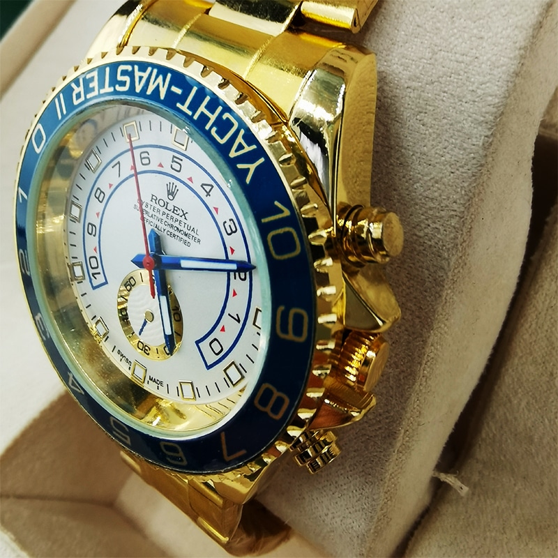 Alternative view of Rolex Oyster Yacht Master Ii 44Mm With Gold Strap 116688 0002