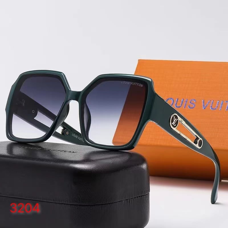 Alternative view of Louis Vuitton Square Dark Green Sunglasses
