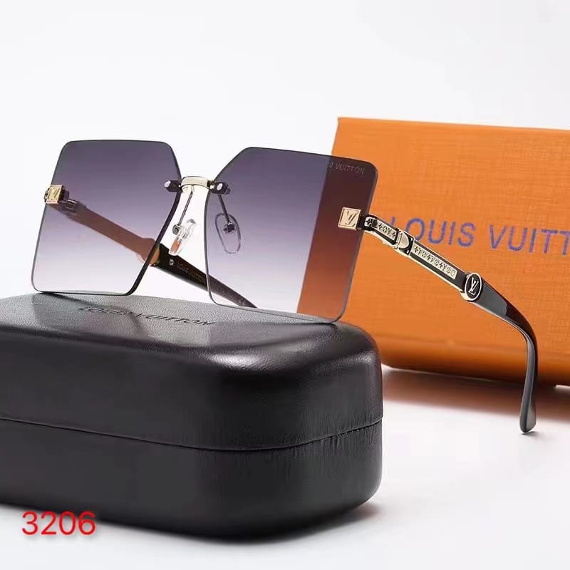 Alternative view of Louis Vuitton One Square Purple Sunglasses