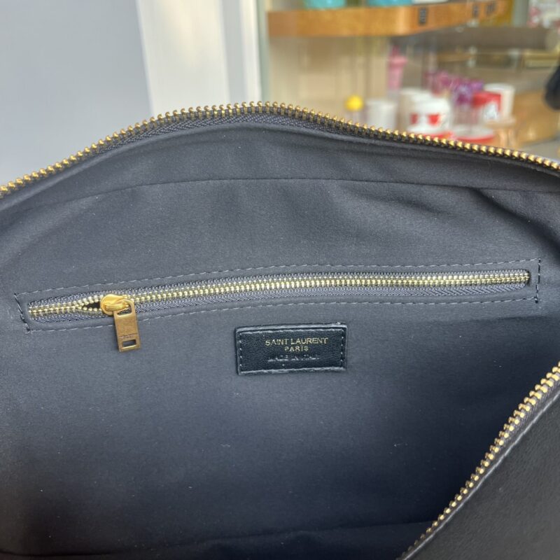 Alternative view of Saint Laurent Lyia Duffle In Quilted Black 31Cm 7667851El071000