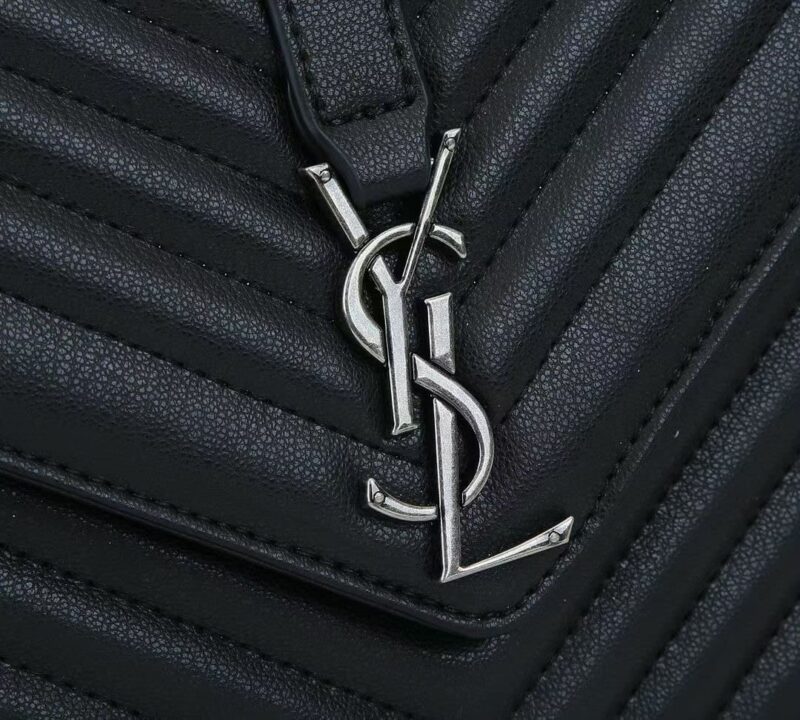 Alternative view of Saint Laurent College Large Chain Bag Black 32Cm 600278Brm041000