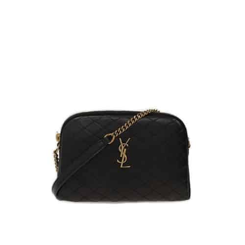 Saint Laurent Gaby Zipped Pouch In Quilted 7336671El071000