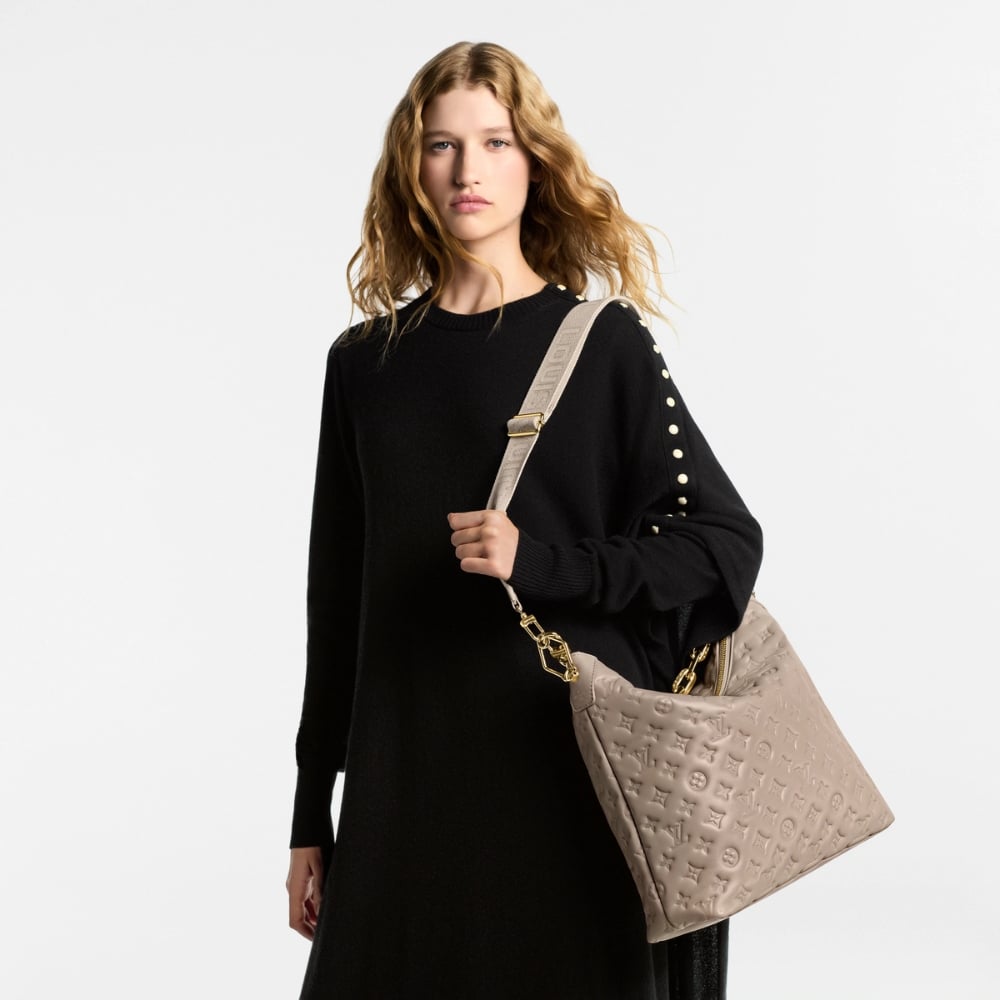 Louis Vuitton Coussin Hobo MM Galet Grey 30Cm M12071 - Image 11