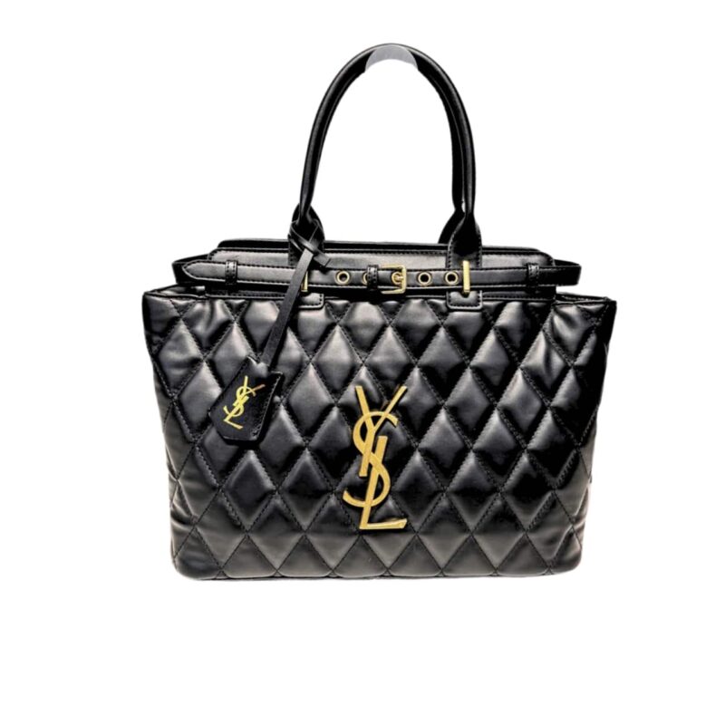 Saint Laurent Leather Handbag Black 33Cm
