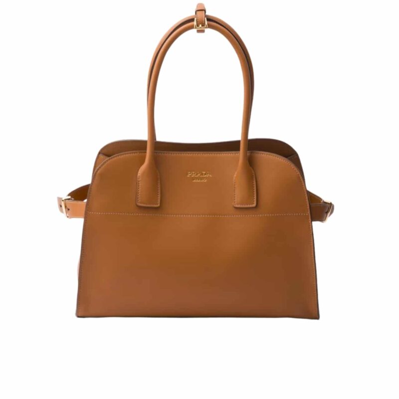 Prada Medium Leather Tote Bag Dark Orange 32Cm 1Bg517 2Cys F03Bh V Ooo
