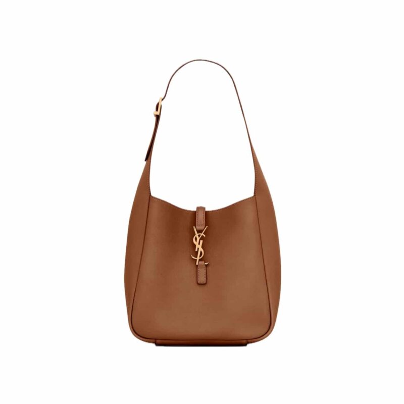 Saint Laurent Le 5 À 7 Supple Large In Grained Leather Brown 31Cm 753837Aaauq9207