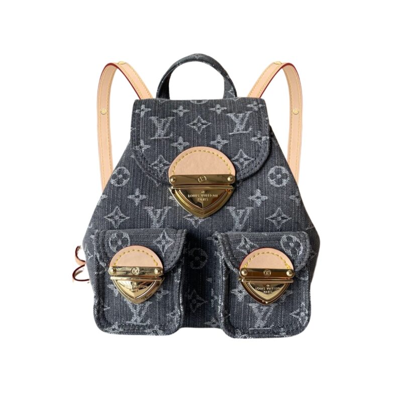 Louis Vuitton Venice Backpack Denim Black 24Cm