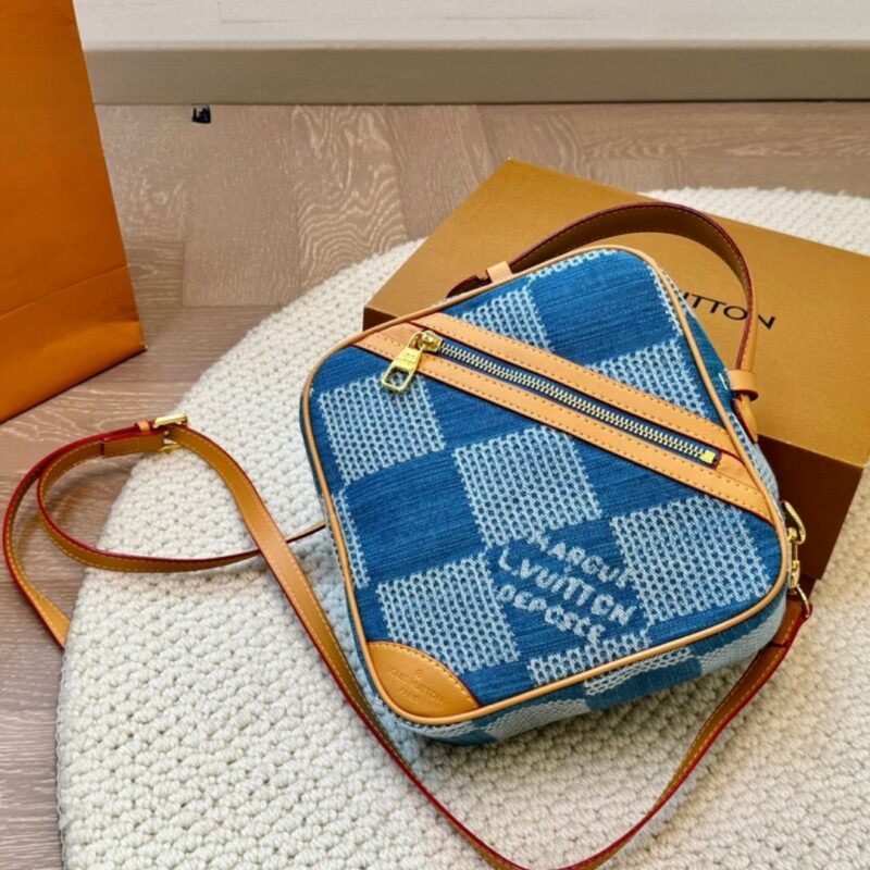 Alternative view of Louis Vuitton Chess Messenger Damier Denim Blue 20Cm N40706