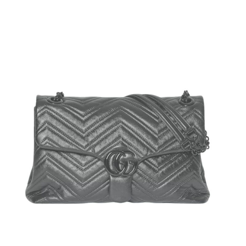 Gucci Marmont Medium Shoulder Bag Gray 31Cm