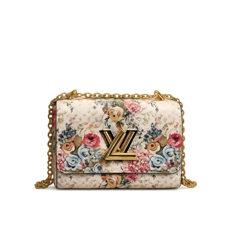 Louis Vuitton Twist MM Epi Floral Beige 23Cm