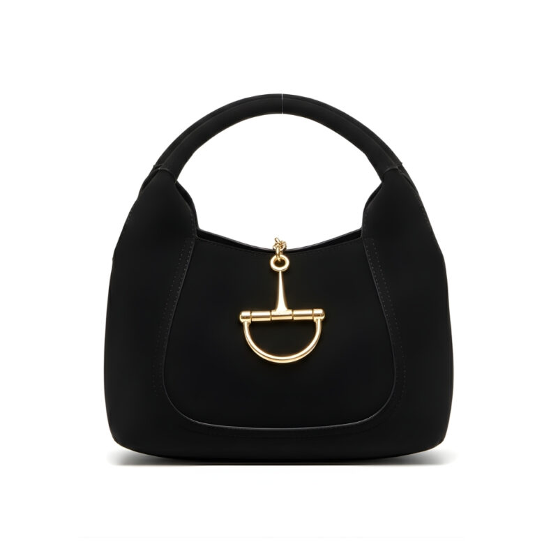 Gucci Softbit Medium Top Handle Bag Black 27Cm