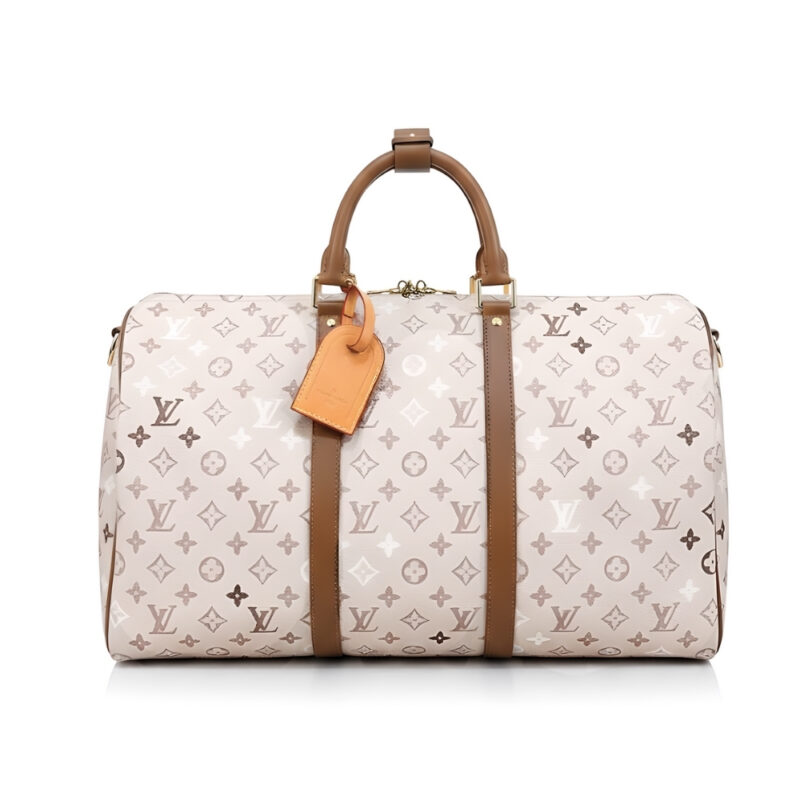 Louis Vuitton Keepall Bandoulière 50 Monogram Beige 50Cm