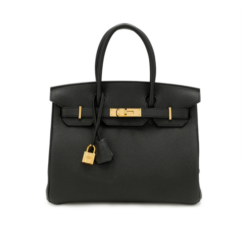 Hermès Birkin 30 Togo Leather Gold Hardware Black 30Cm