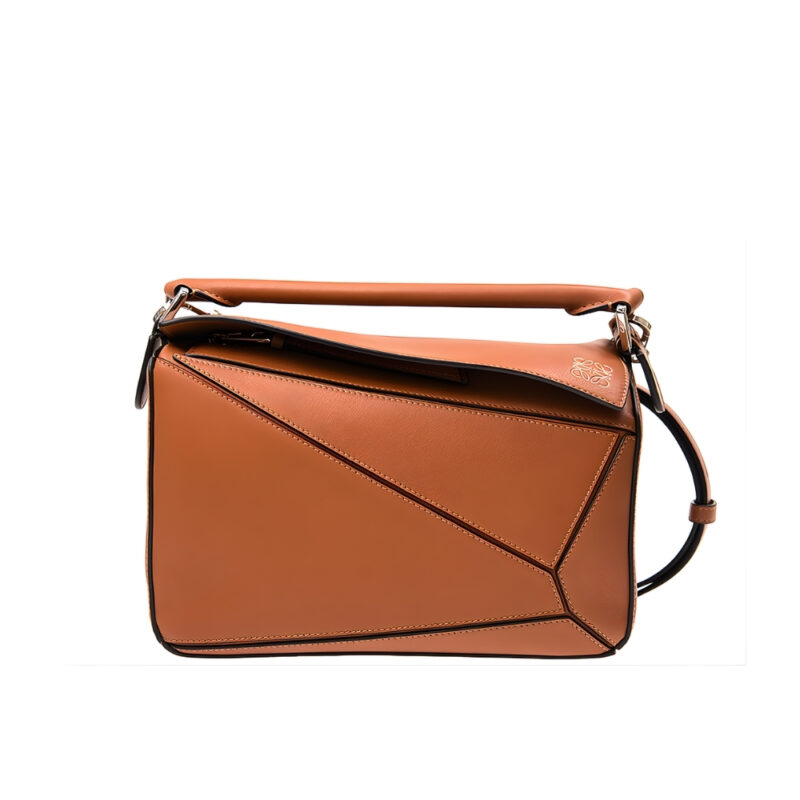 Loewe Puzzle Leather Shoulder Bag 24Cm Tan