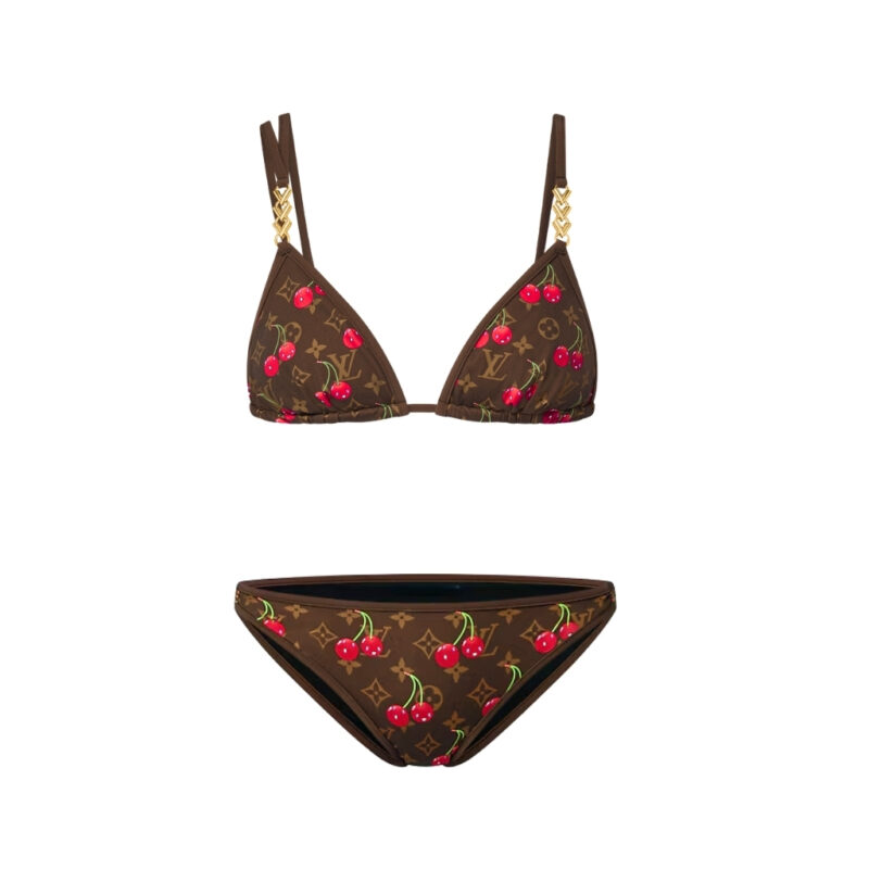 Louis Vuitton x Takashi Murakami Bikini Cherry Blossom Brown 1AHIBL