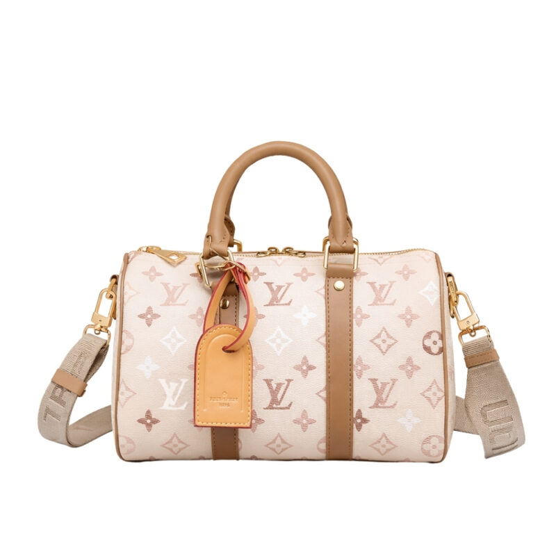 Louis Vuitton Keepall Bandoulière 25 Monogram Beige 25Cm