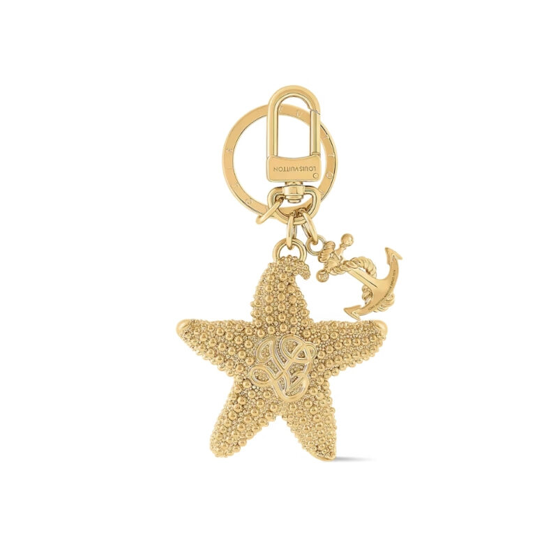 Louis Vuitton Lv Starfish Key Holder And Bag Charm Gold M02622