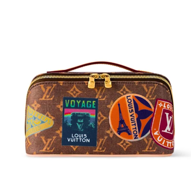Louis Vuitton Toiletry Bag 2 Compartments Brown 24Cm M14744