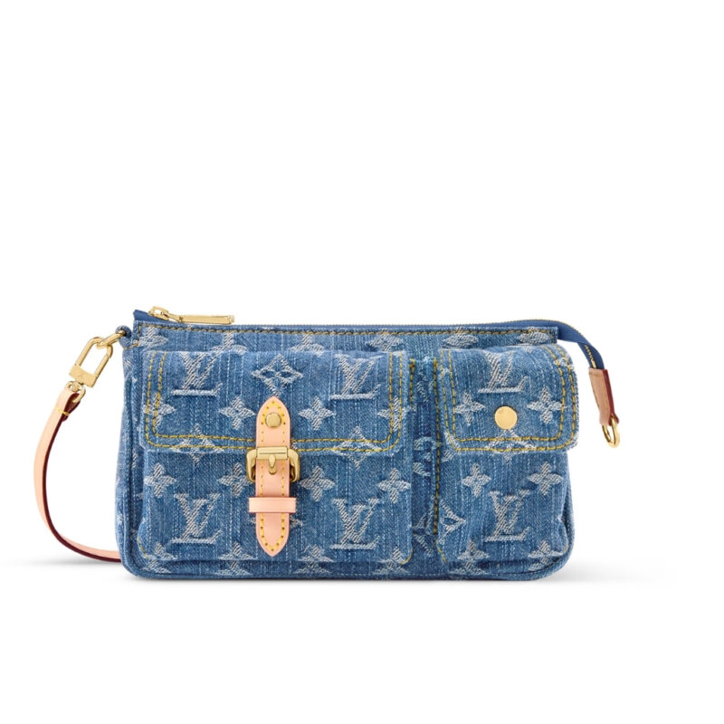 Louis Vuitton Pochette Accessoire Cargo Blue Denim 22cm M27602