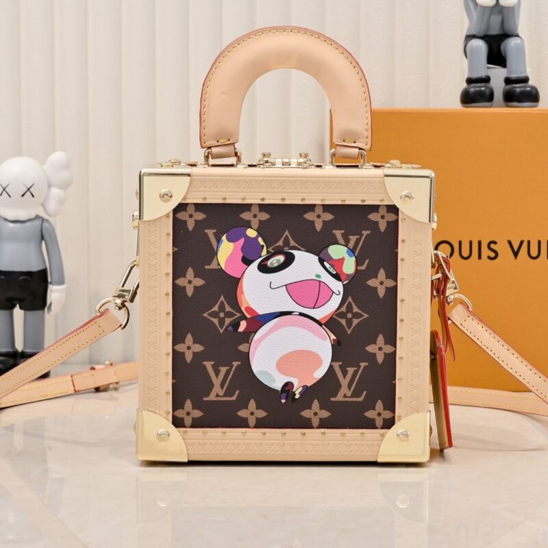 Alternative view of Louis Vuitton X Takashi Murakami Mini Square Trunk Brown 17Cm M13127